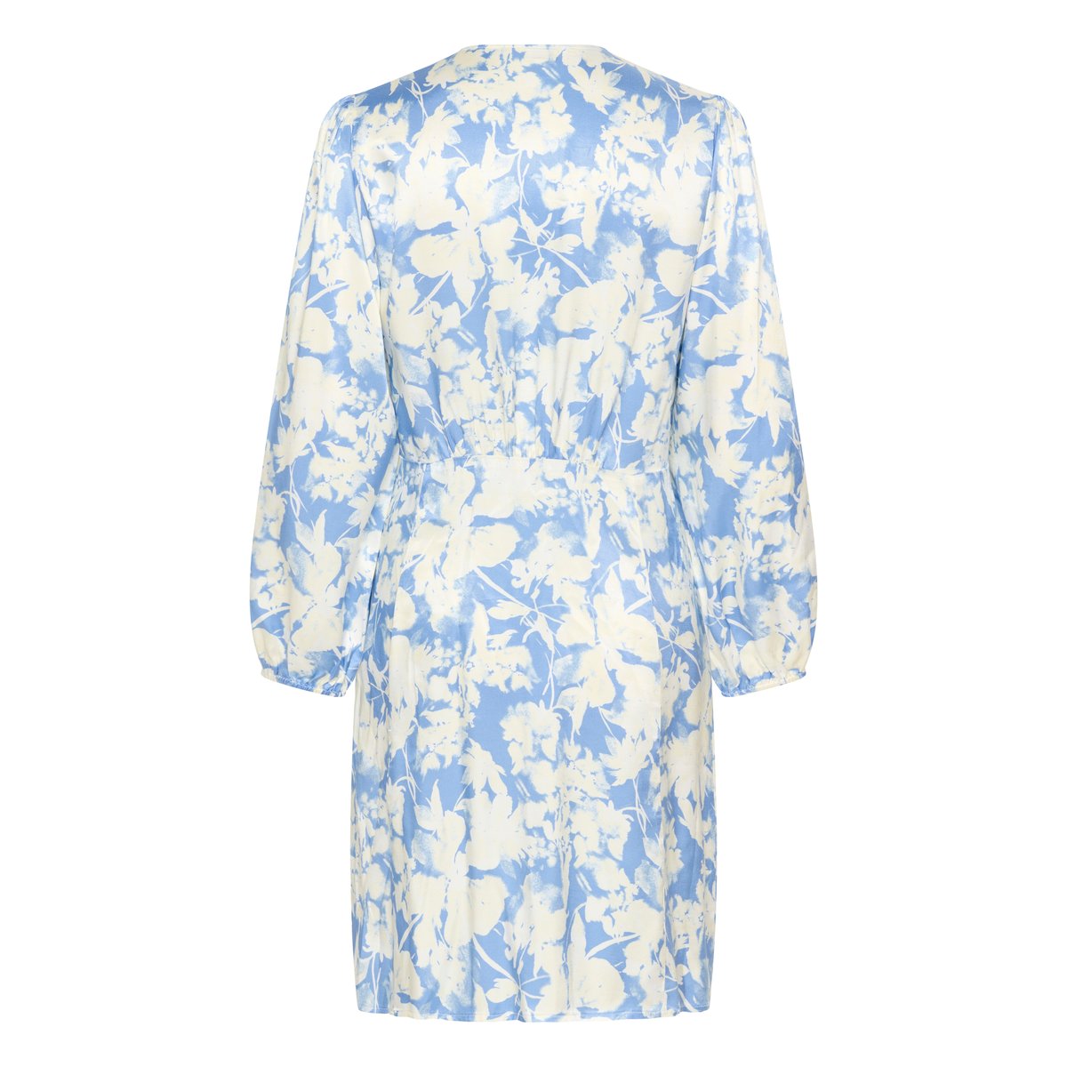 Robe bleu vista blue floral print, SOAKED IN LUXURY