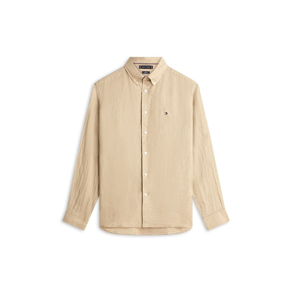 Hemd in linnen beige , TOMMY HILFIGER