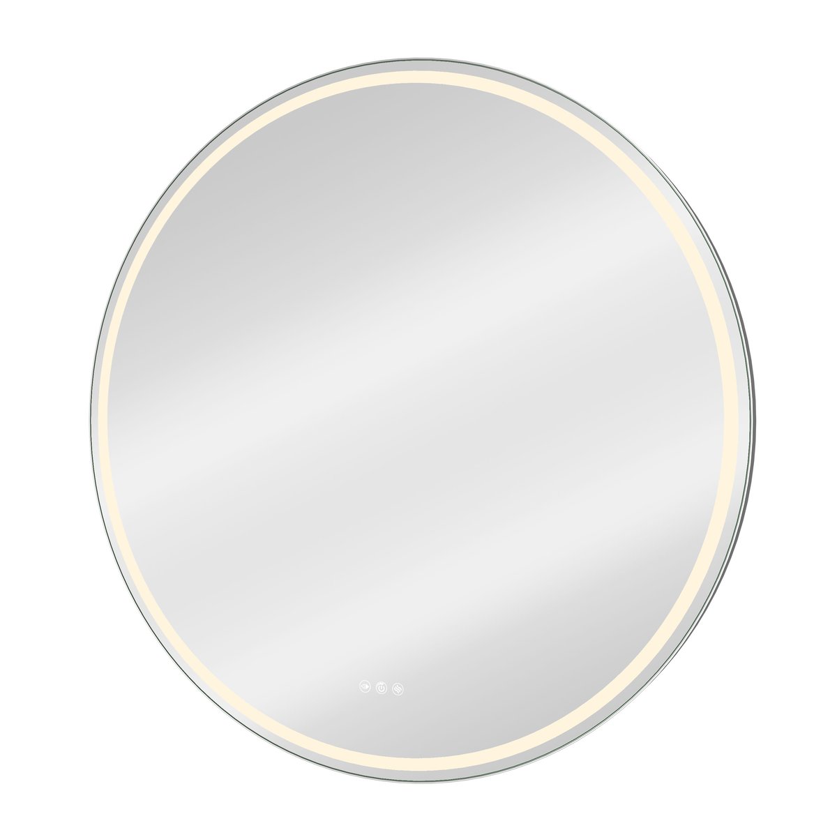 Miroir de salle de bain lumineux, REMIX chrome, SENSEA