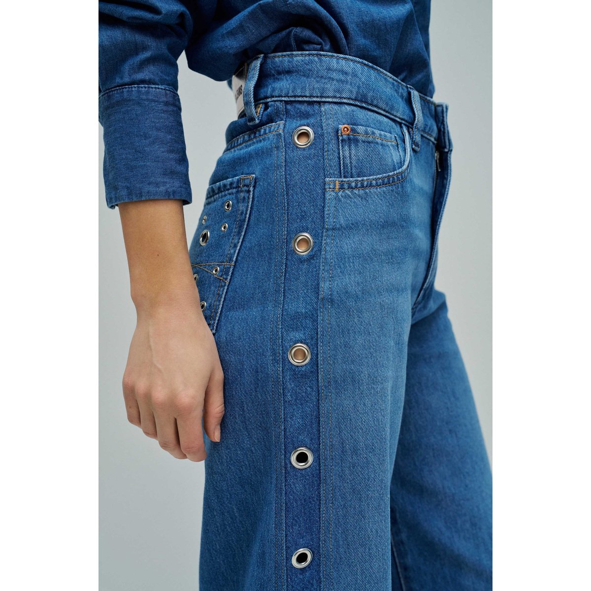 JEAN WIDE LEG bleu, SALSA JEANS