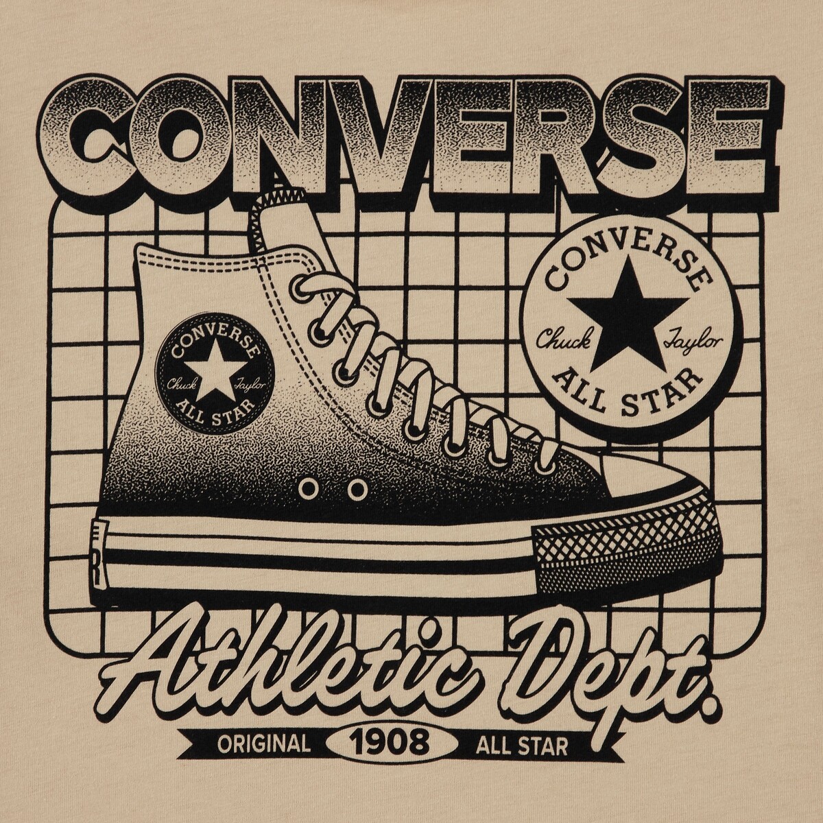 T-shirt manches courtes beige, CONVERSE