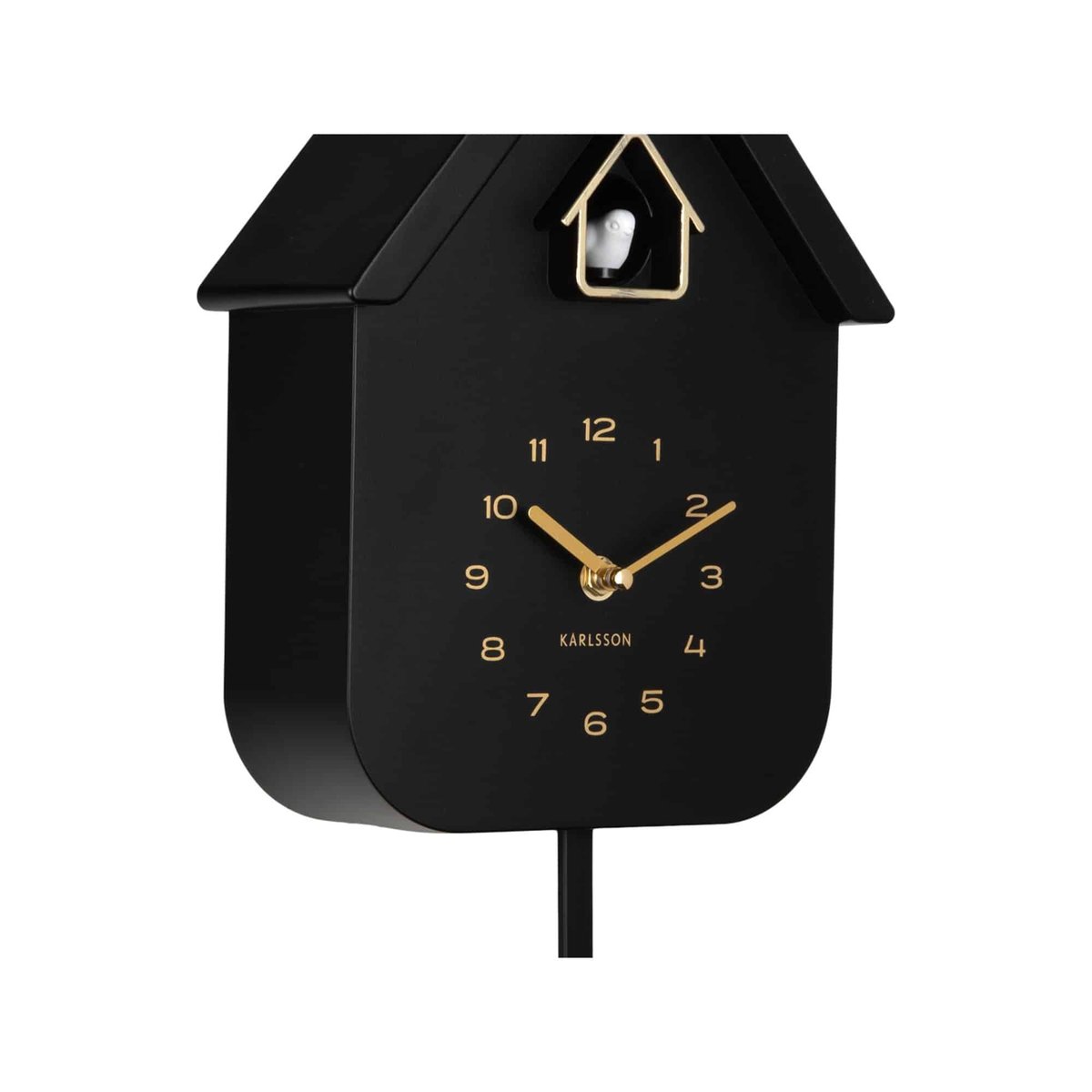 Horloge Murale Plastique SOLO COLOR CUCKOO noir, KARLSSON