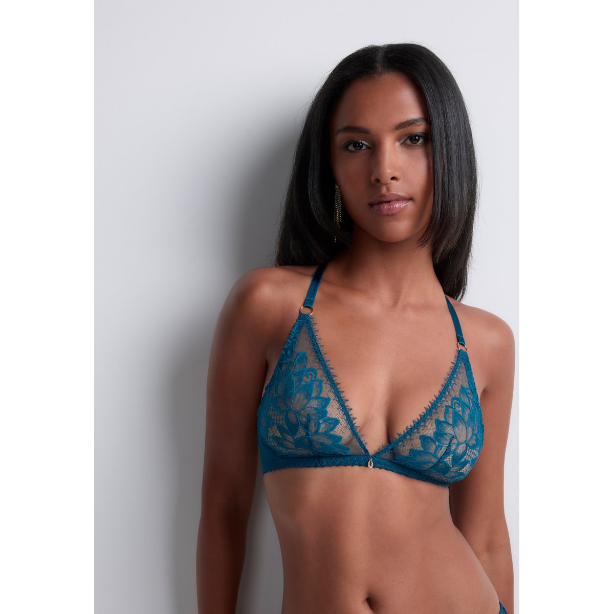 Soutien-gorge Triangle bralette Flawless Love bleu, AUBADE