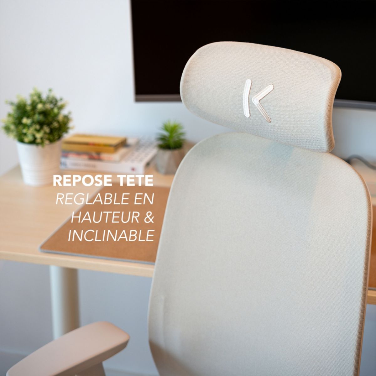 Chaise gaming C15 Ergo Beige Progress couleur unique, SKILLKORP