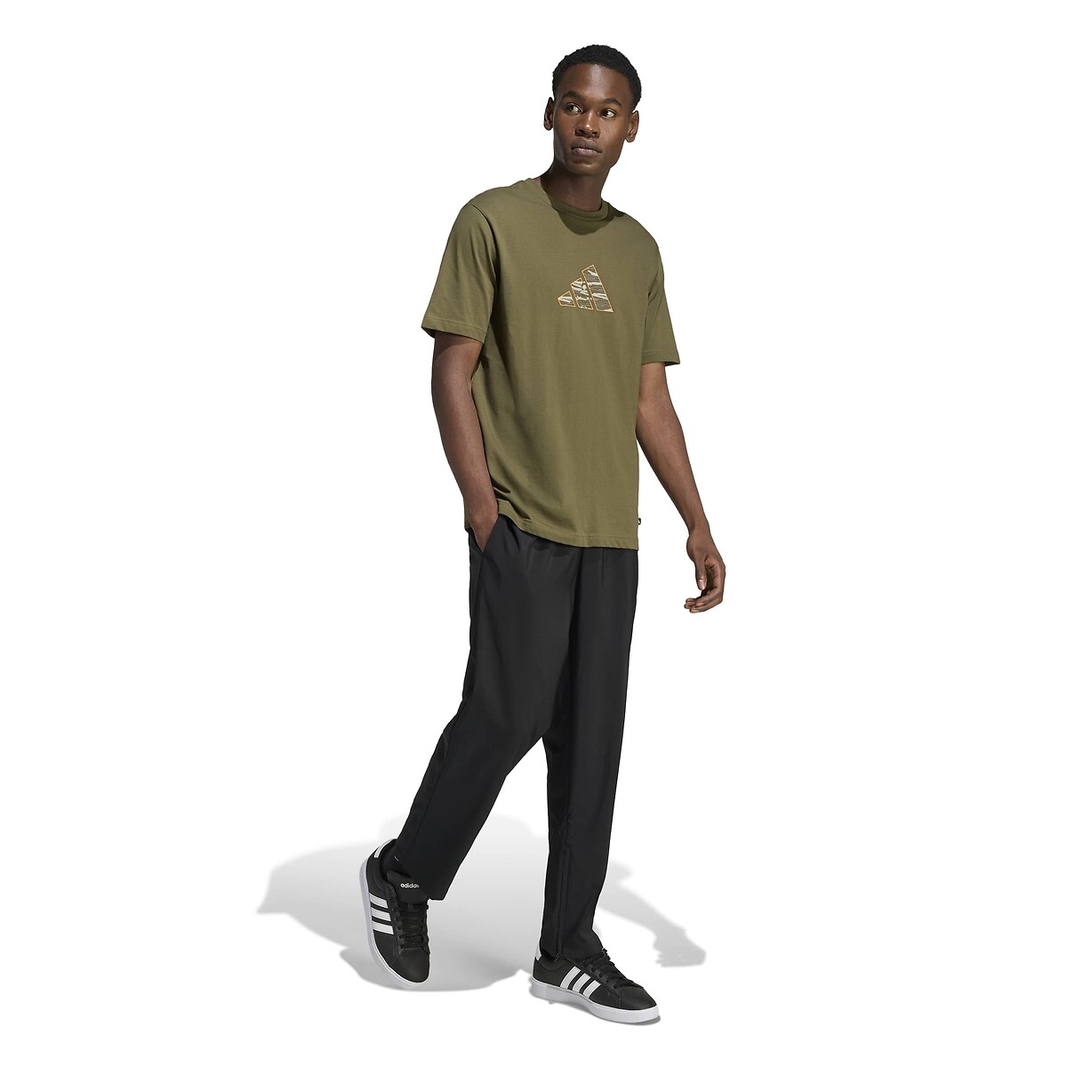 T-shirt a maniche corte CAMO TABLE TEE verde oliva, ADIDAS SPORTSWEAR