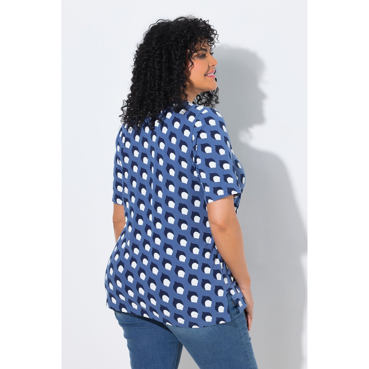 T-shirt avec imprimé bleu voile clair, ULLA POPKEN