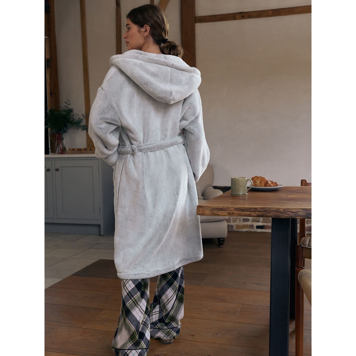 Peignoir neige gris, NEXT