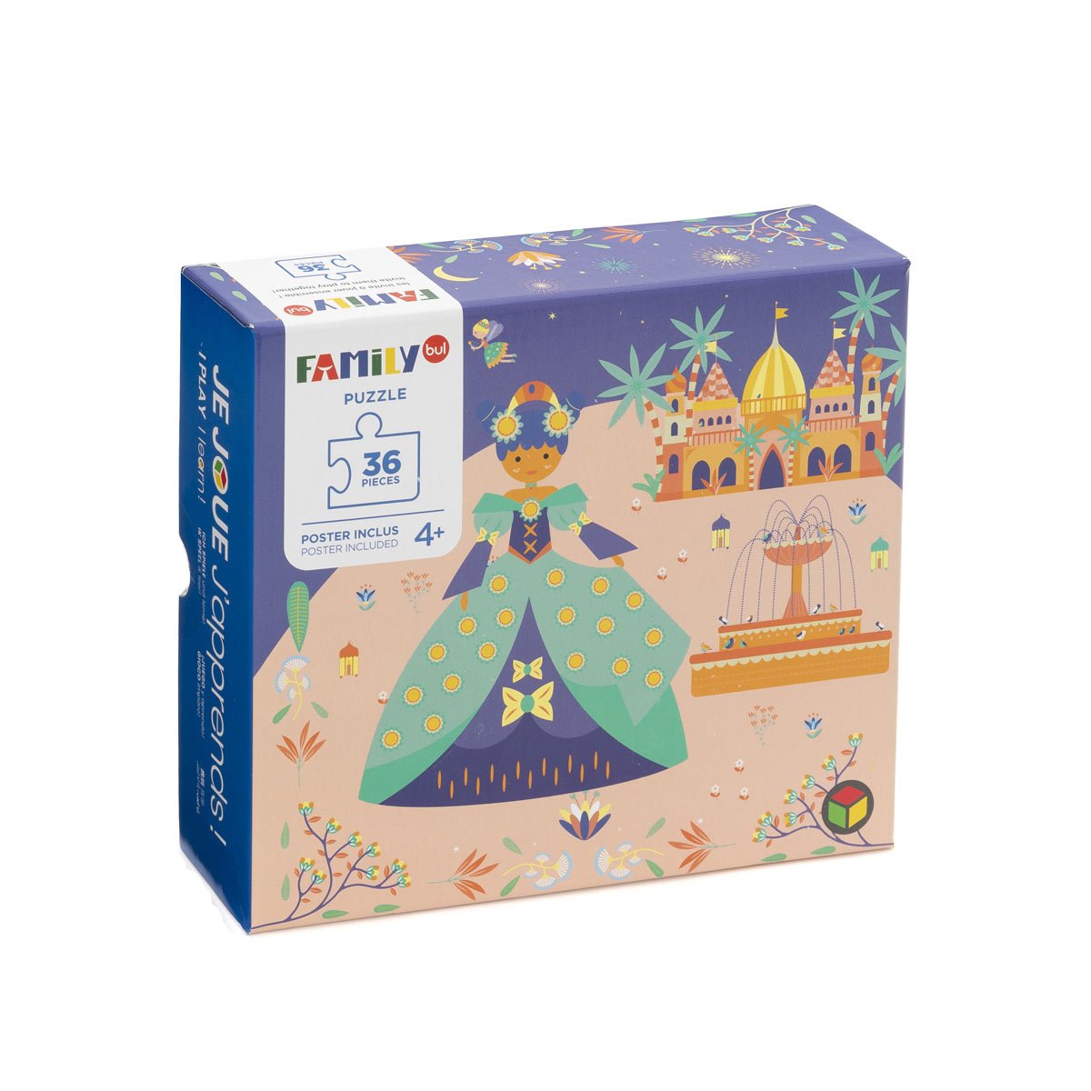 Puzzle Princesses 36 pièces blanc, OXYBUL