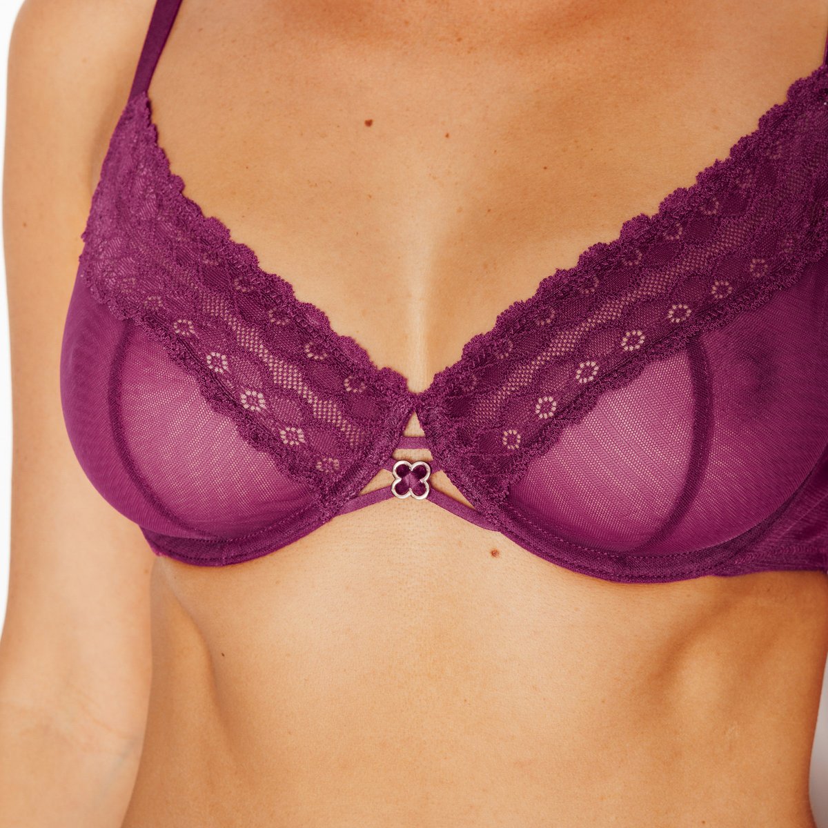 Soutien-gorge corbeille JESS bordeaux, ROUGEGORGE LINGERIE