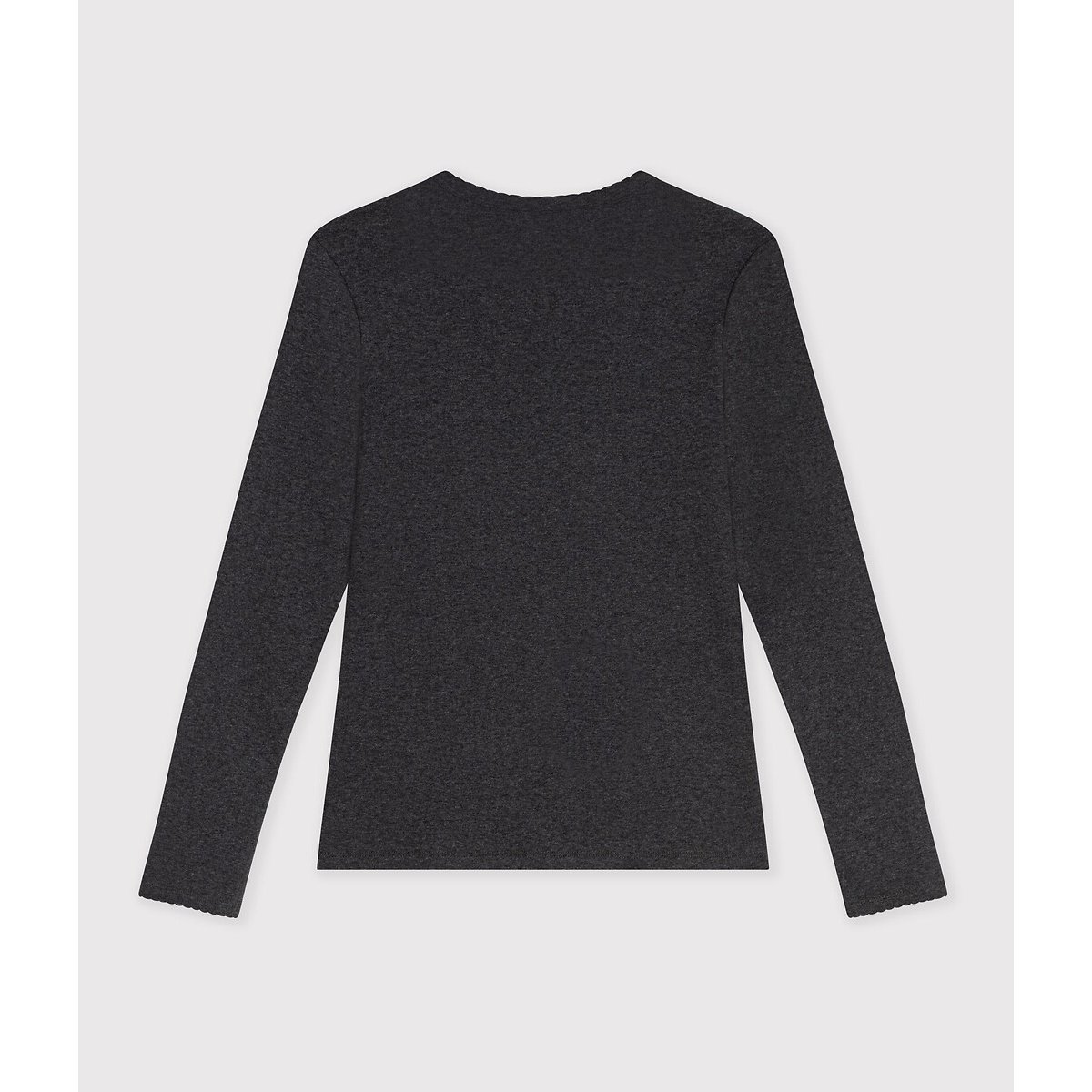 Iconic Cotton T-Shirt dark grey, PETIT BATEAU
