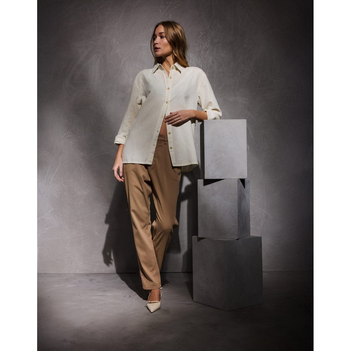 Pantalon Chino Coco MOCHA marron, PULLIN