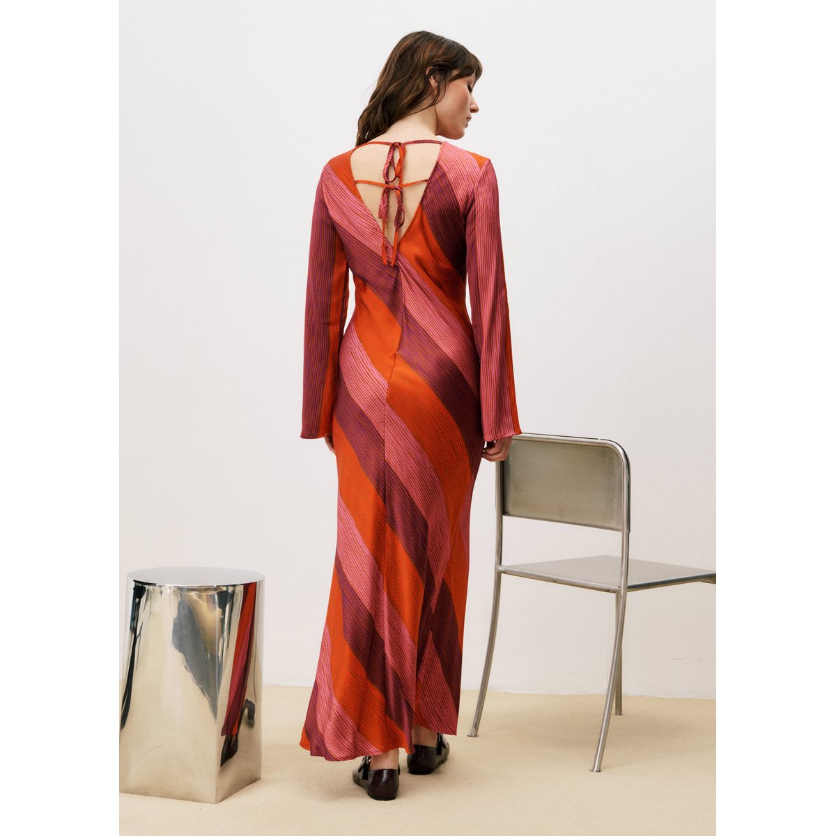 Robe longue LABELLE rayures, FRNCH