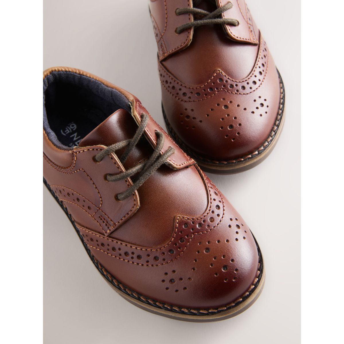 Chaussures richelieu à lacets marron fauve, NEXT