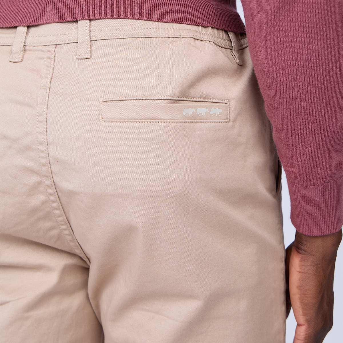 Chino coupe ajustée beige, MISE AU GREEN