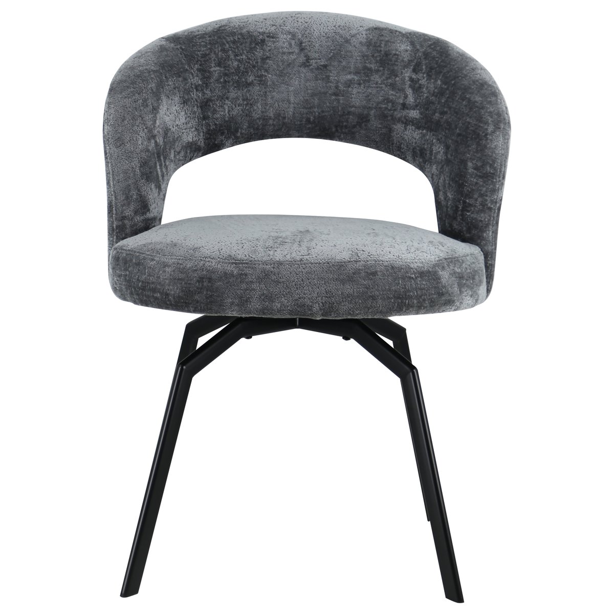 Chaise en chenille, EHBA gris, noir, HAPPY GARDEN