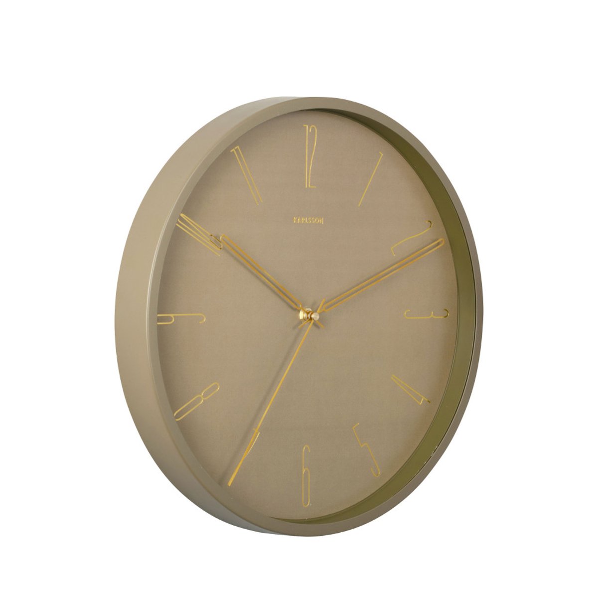 Horloge murale ronde ø35cm- BELLE NUMBERS taupe, KARLSSON