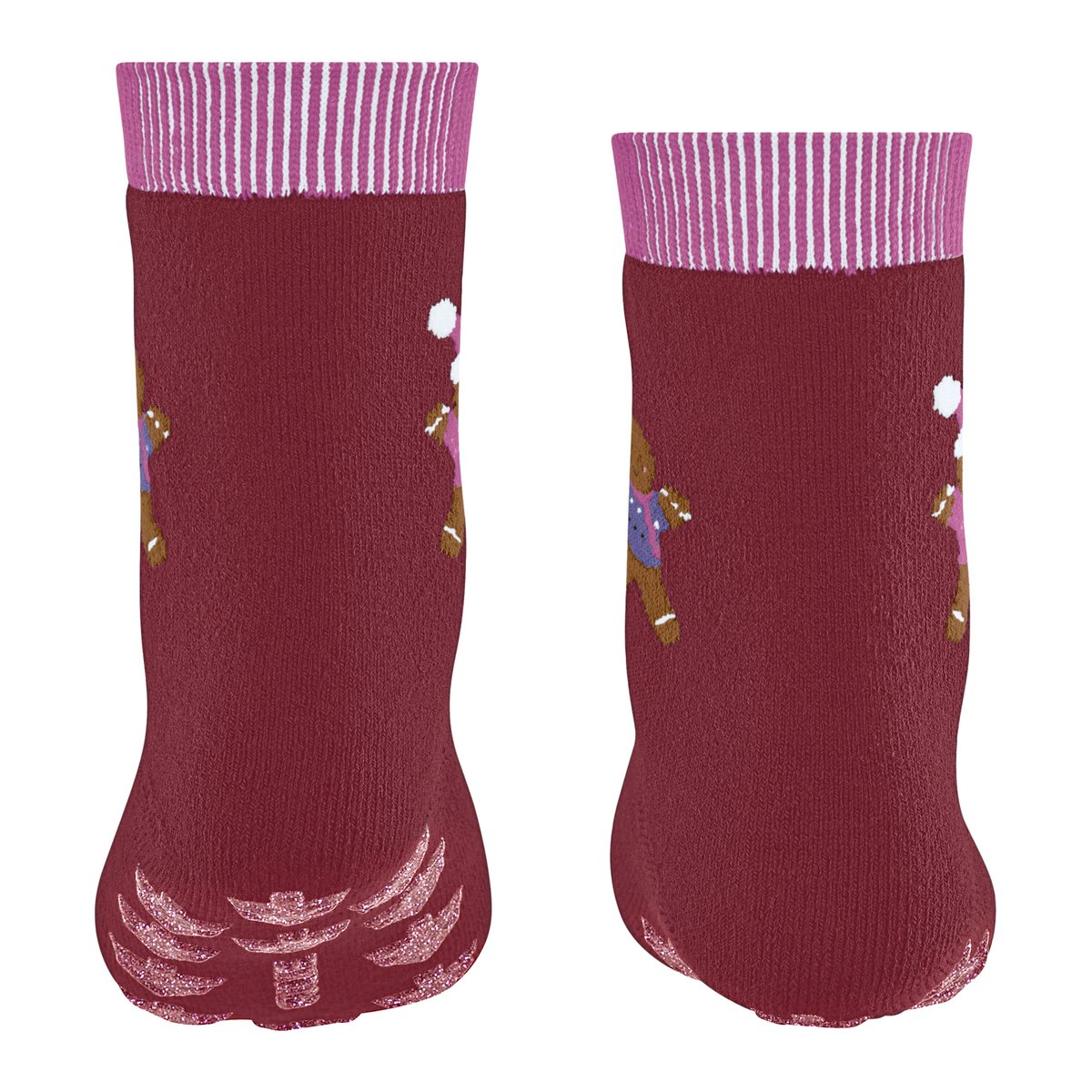 Chaussettes à picots Gingerbread Friends rouge, FALKE