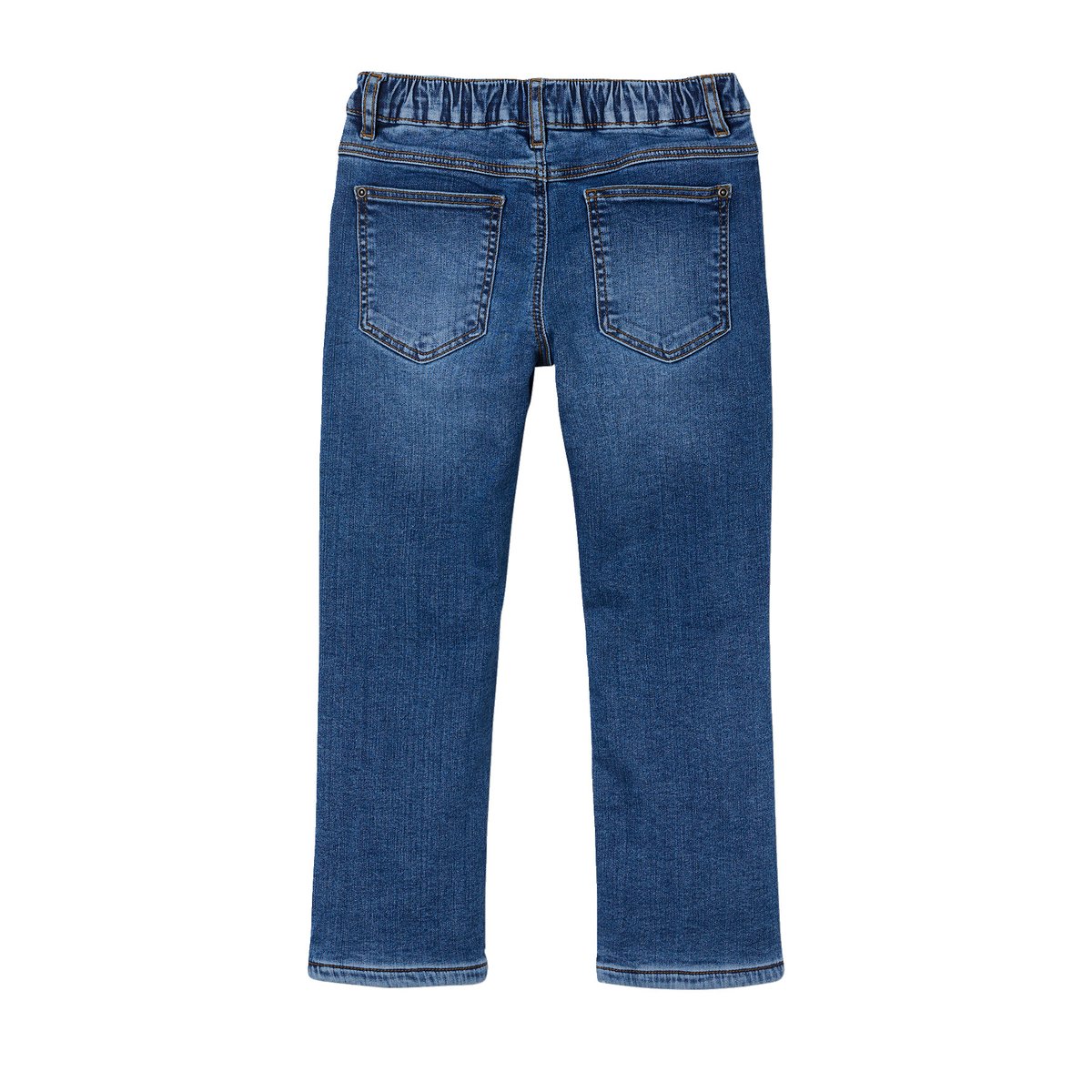 Jean denim doublé maille polaire stone, VERTBAUDET