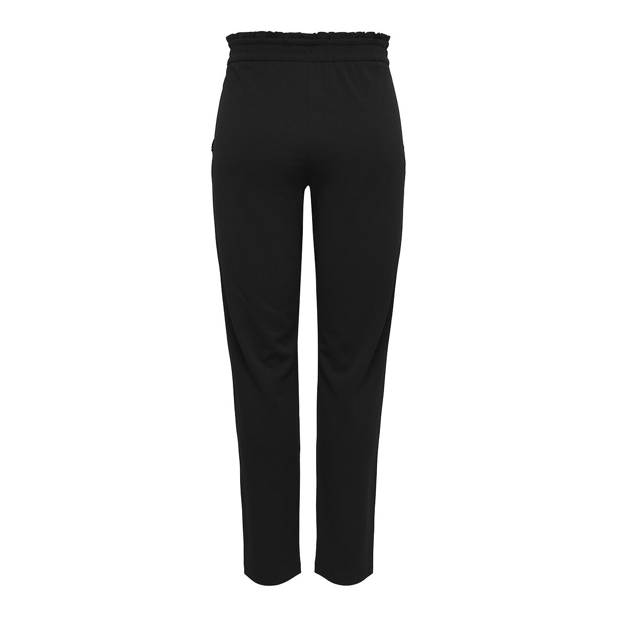 Pantalon slim, volanté taille noir, JDY