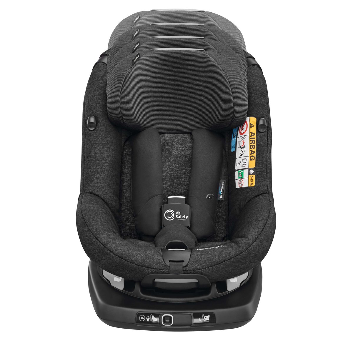 Siège auto pivotant Isofix avec airbags AxissFix Air noir nomade, BEBECONFORT