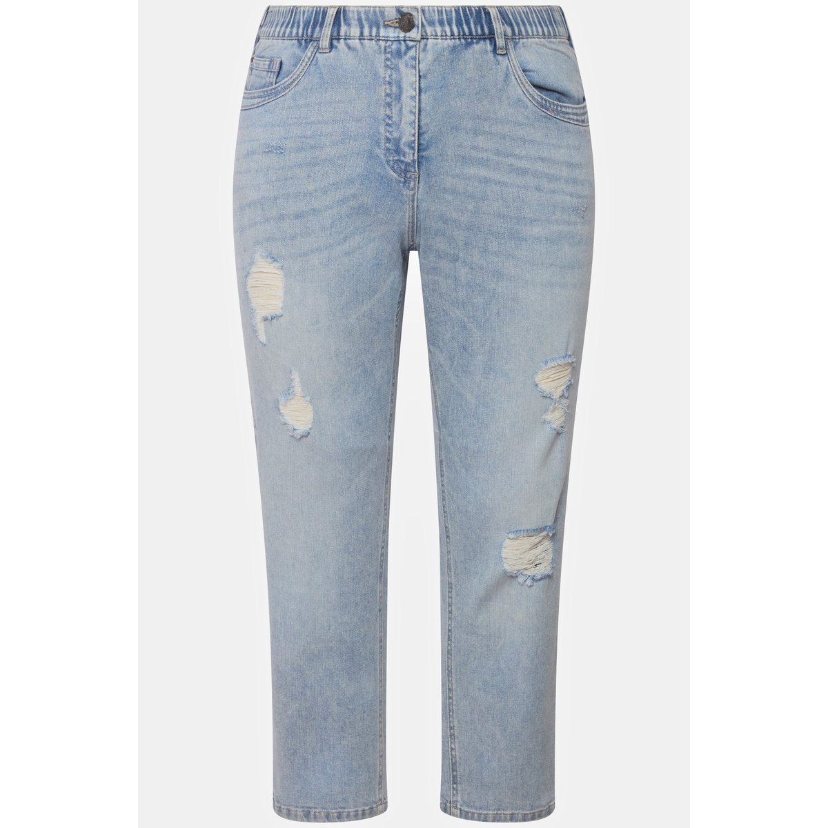 Jean boyfriend 7/8, dégradé de couleur bleu clair, ULLA POPKEN