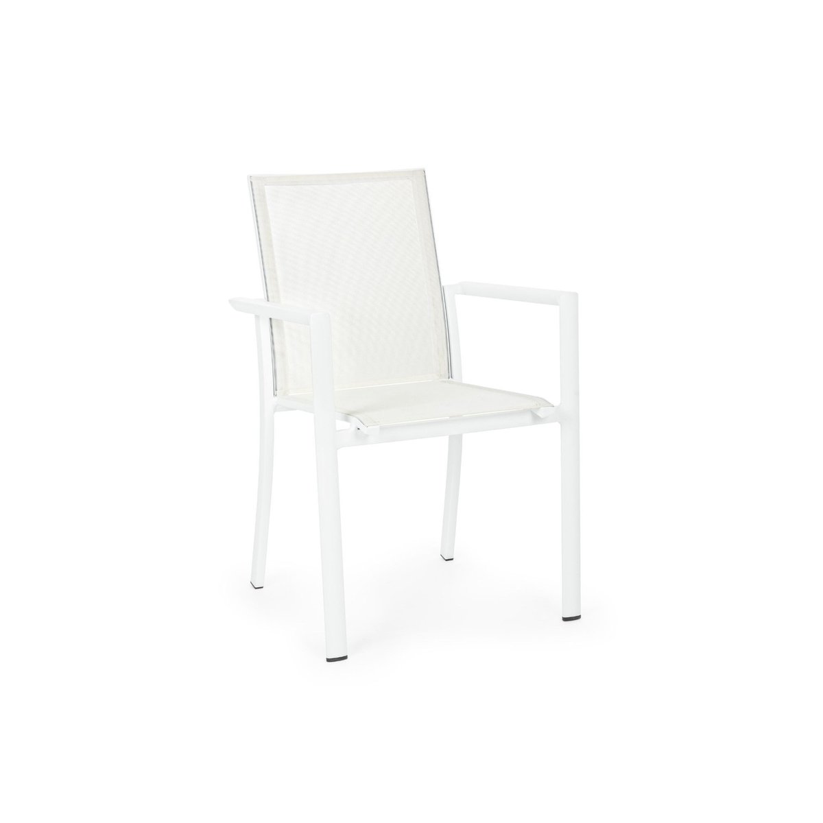 Table de jardin extensible 180/240 et 8 chaises empilables - AVIGNON blanc, HELLIN, DEPUIS 1862