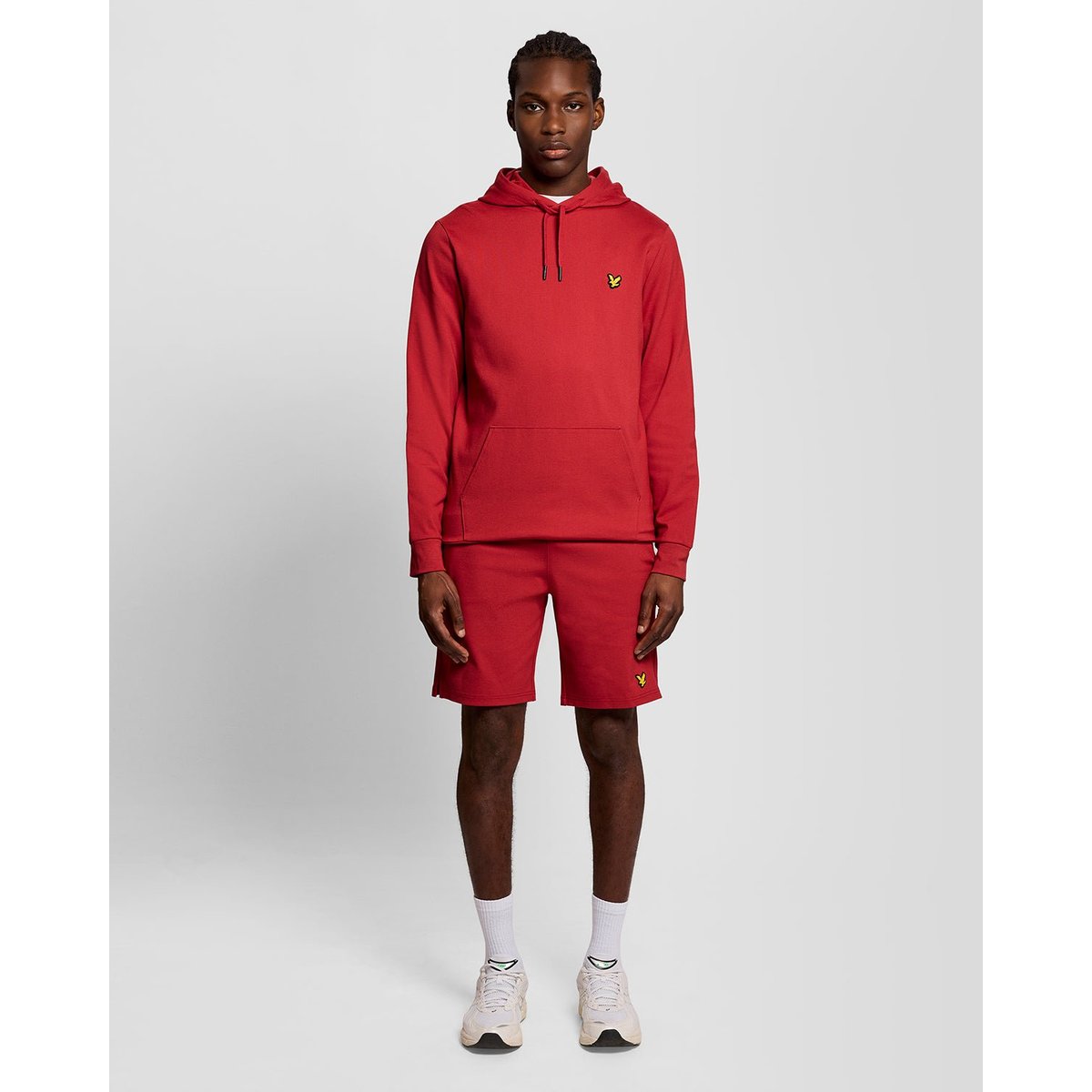 Sweat à capuche Sports léger rouge grenat, LYLE & SCOTT