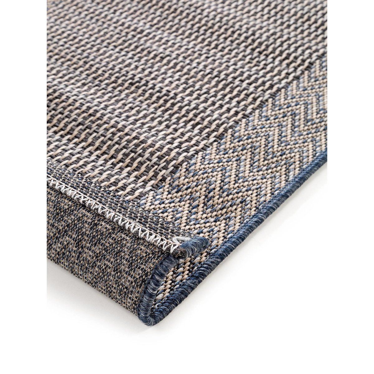 Tapis de couloir extérieur & intérieur RIVER beige/bleu, BENUTA