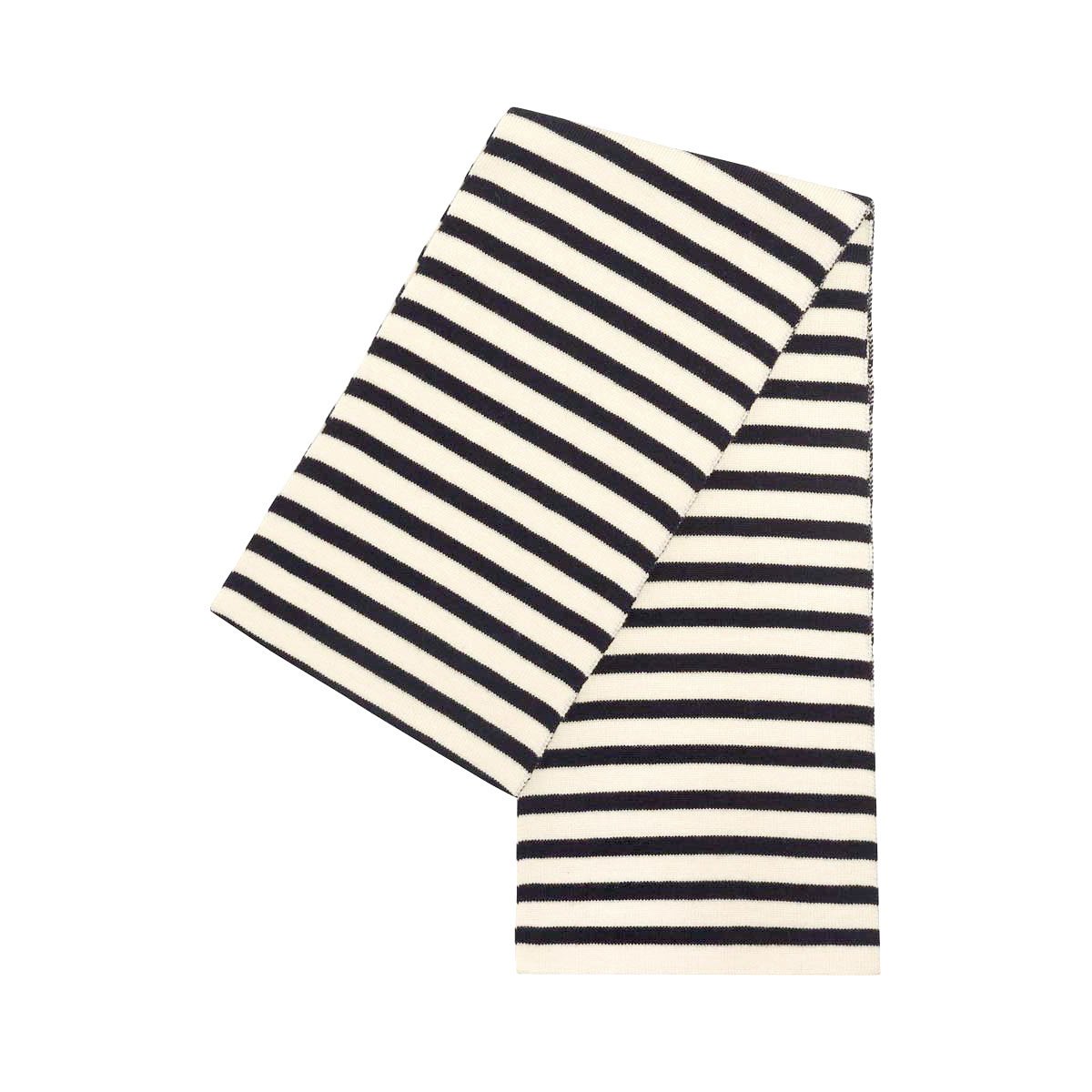 Echarpe unie en laine GUIDEL nature/navire, ARMOR-LUX