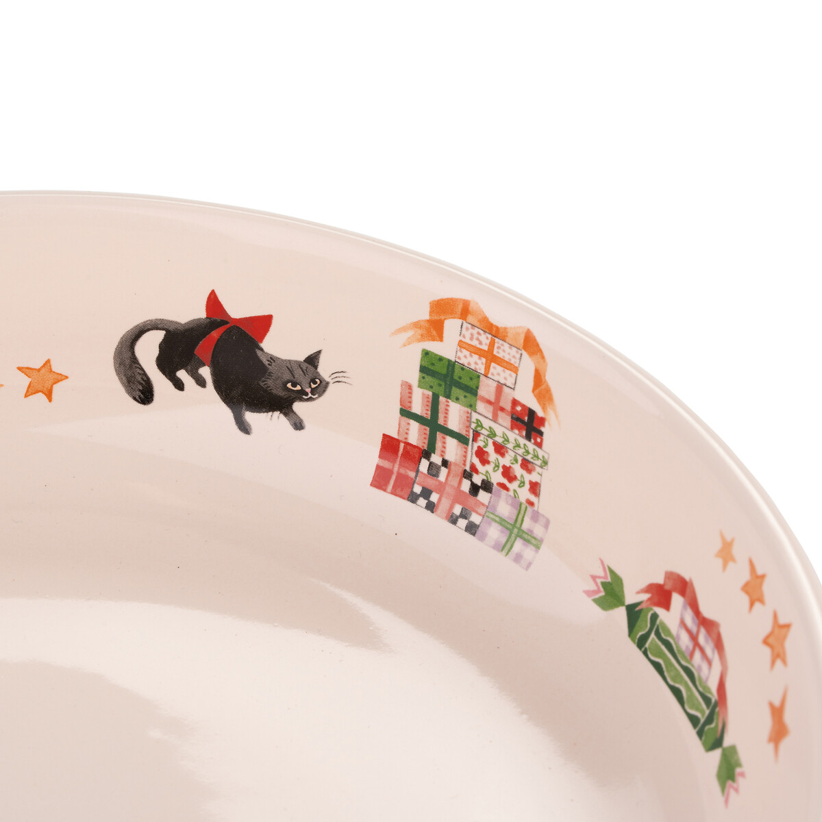 Nutcracked Footed Serving Bowl white, CATH KIDSTON