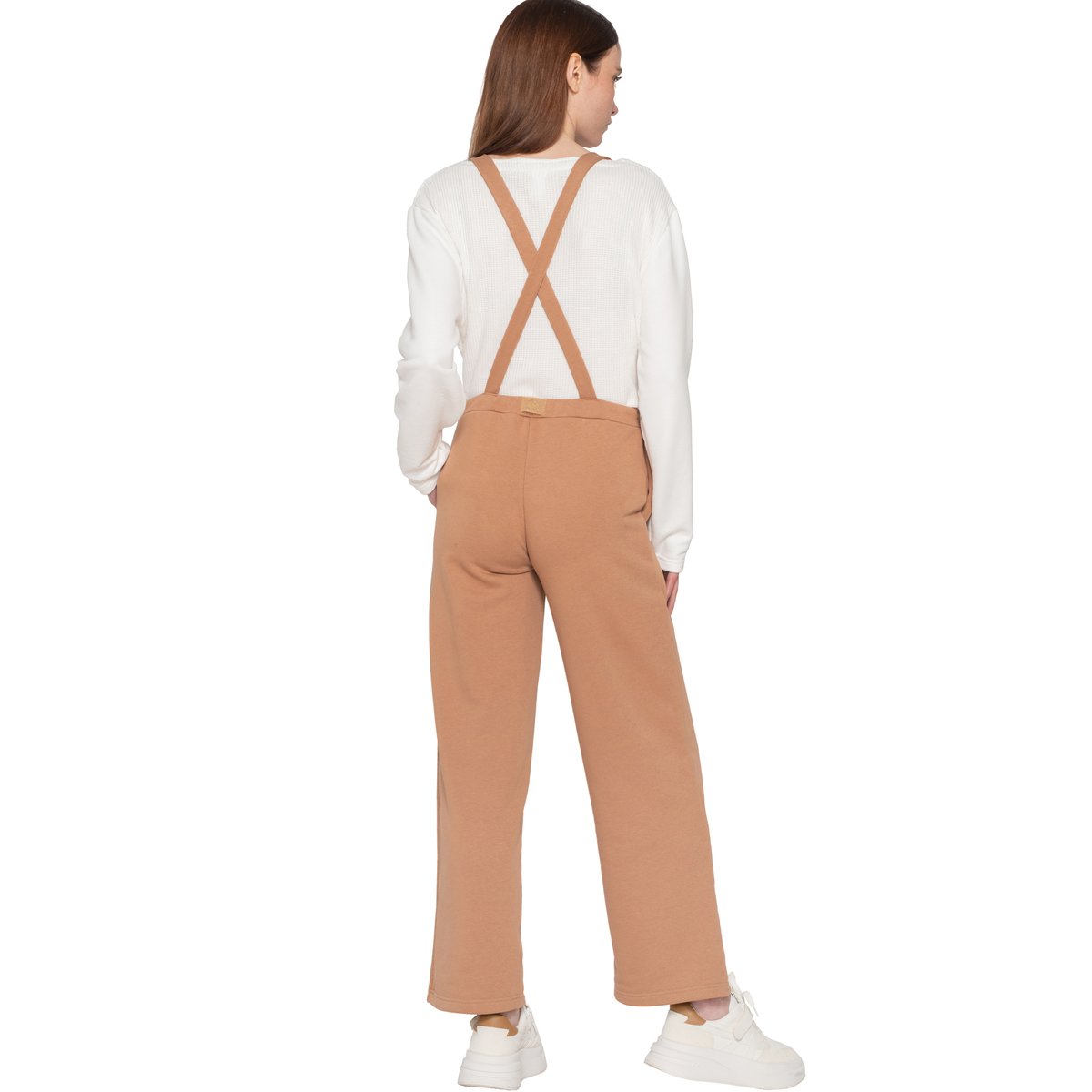 Pantalon salopette Sweetened marron, LUNA SPLENDIDA