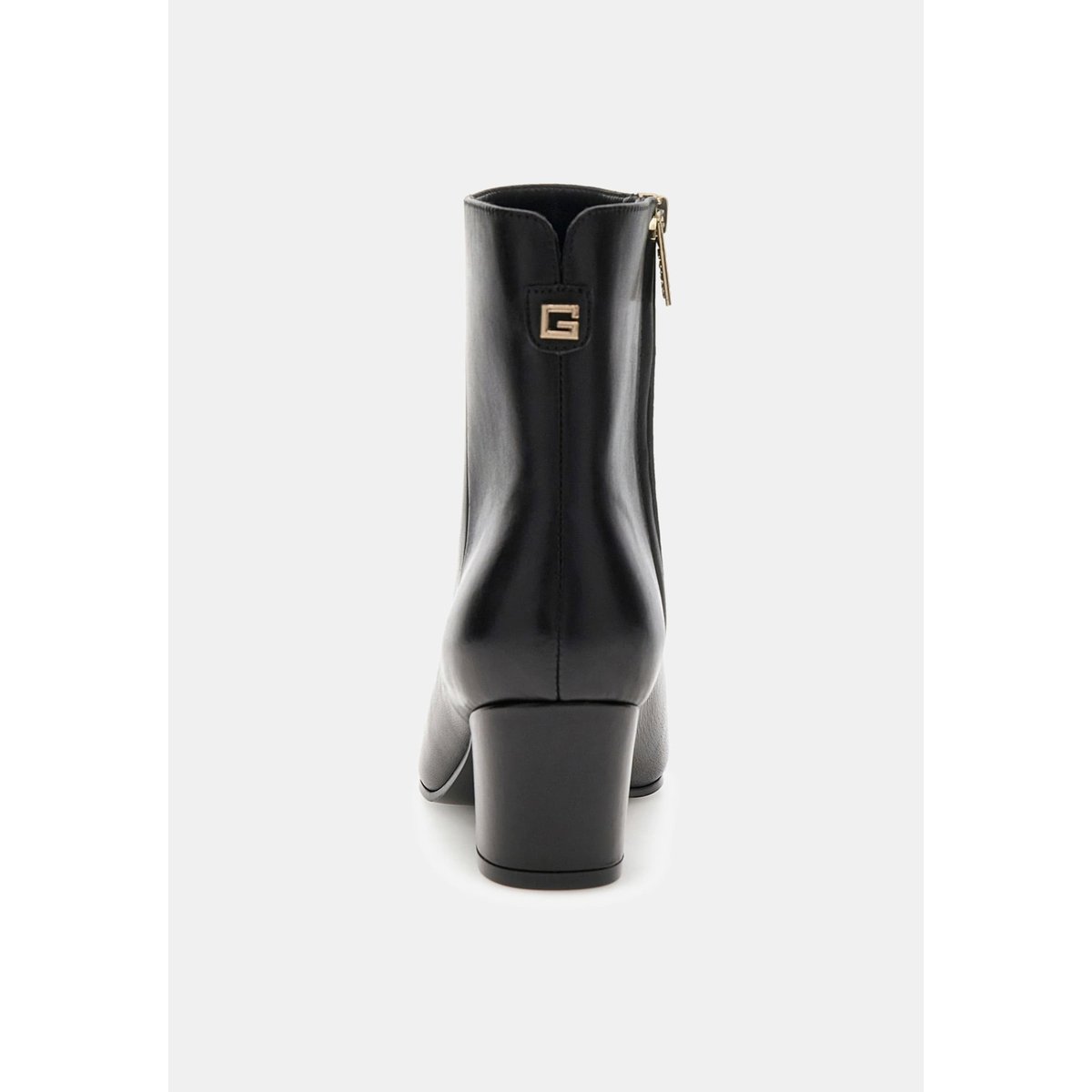 Bottines Halisa Cuir Véritable noir, GUESS