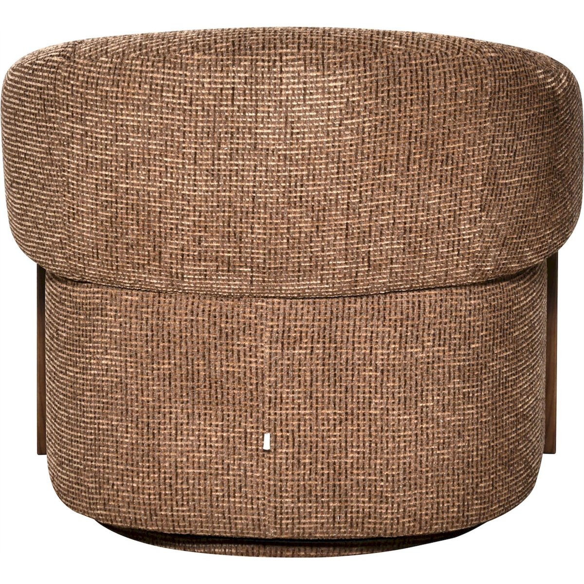 Fauteuil lounge pivotant tissu blockweave marron blockweave, RECOLLECTION