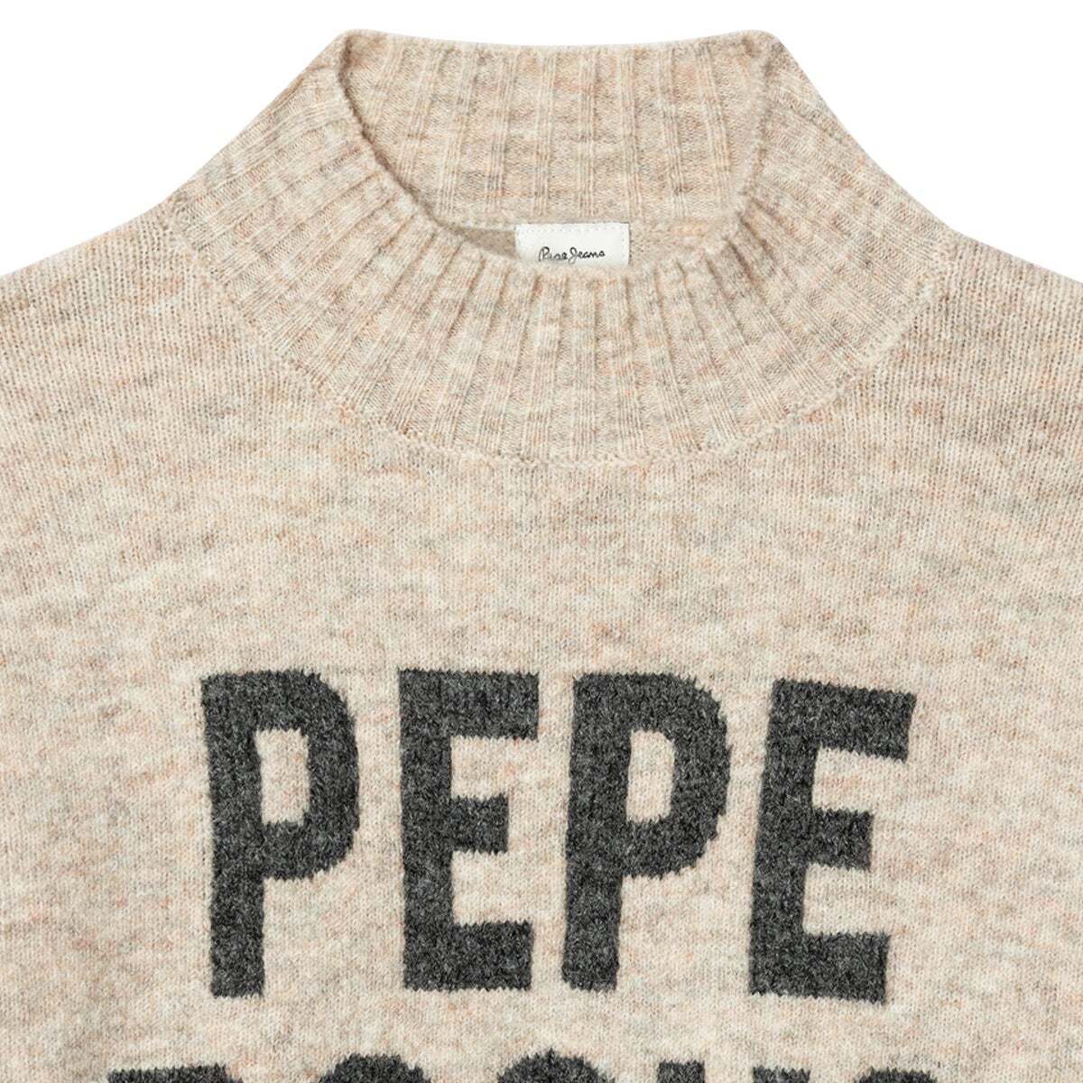 Pull Col Rond En Maille violette de raisin, PEPE JEANS