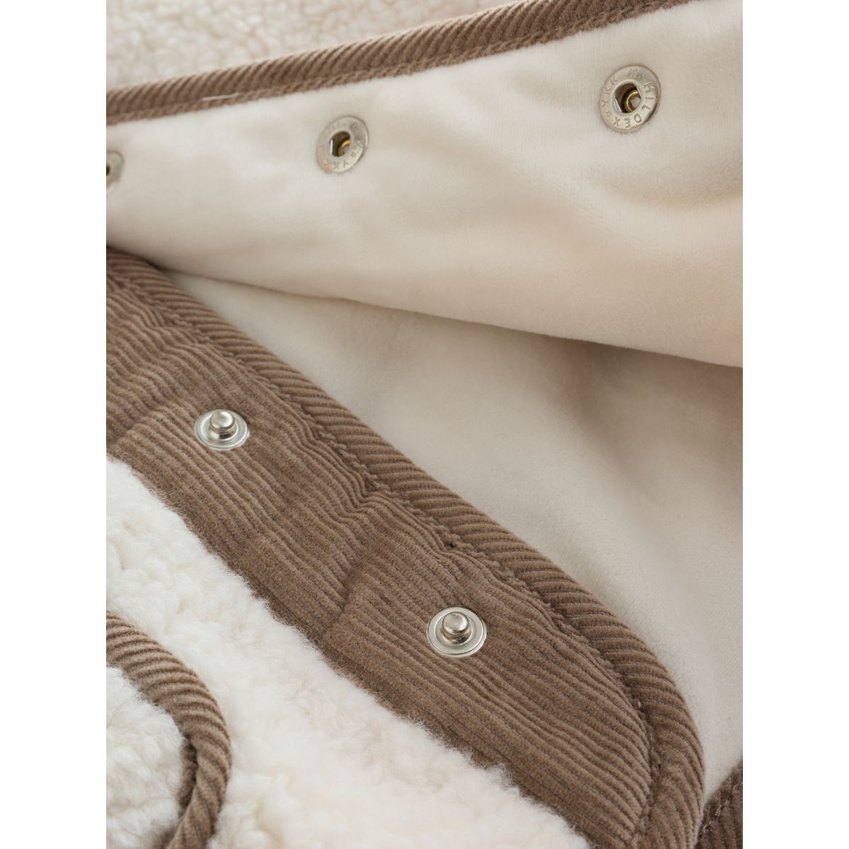 Veste à capuche bébé imitation peau de mouton crème, NEXT