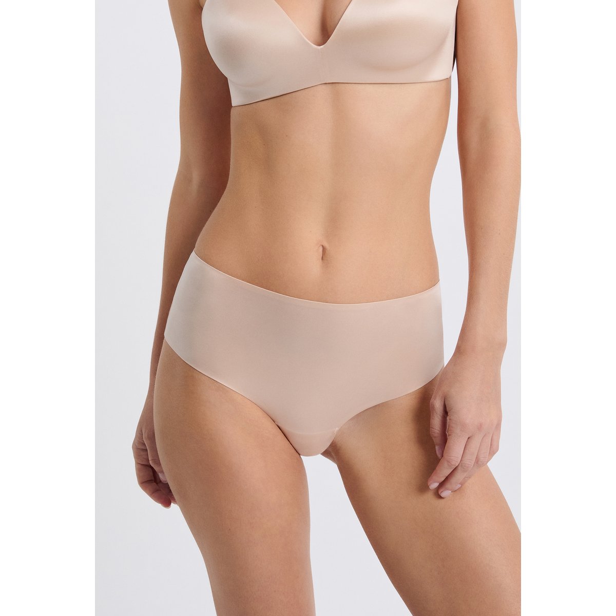 Shorty en microfibre satiné PURE GLOW lin, ETAM