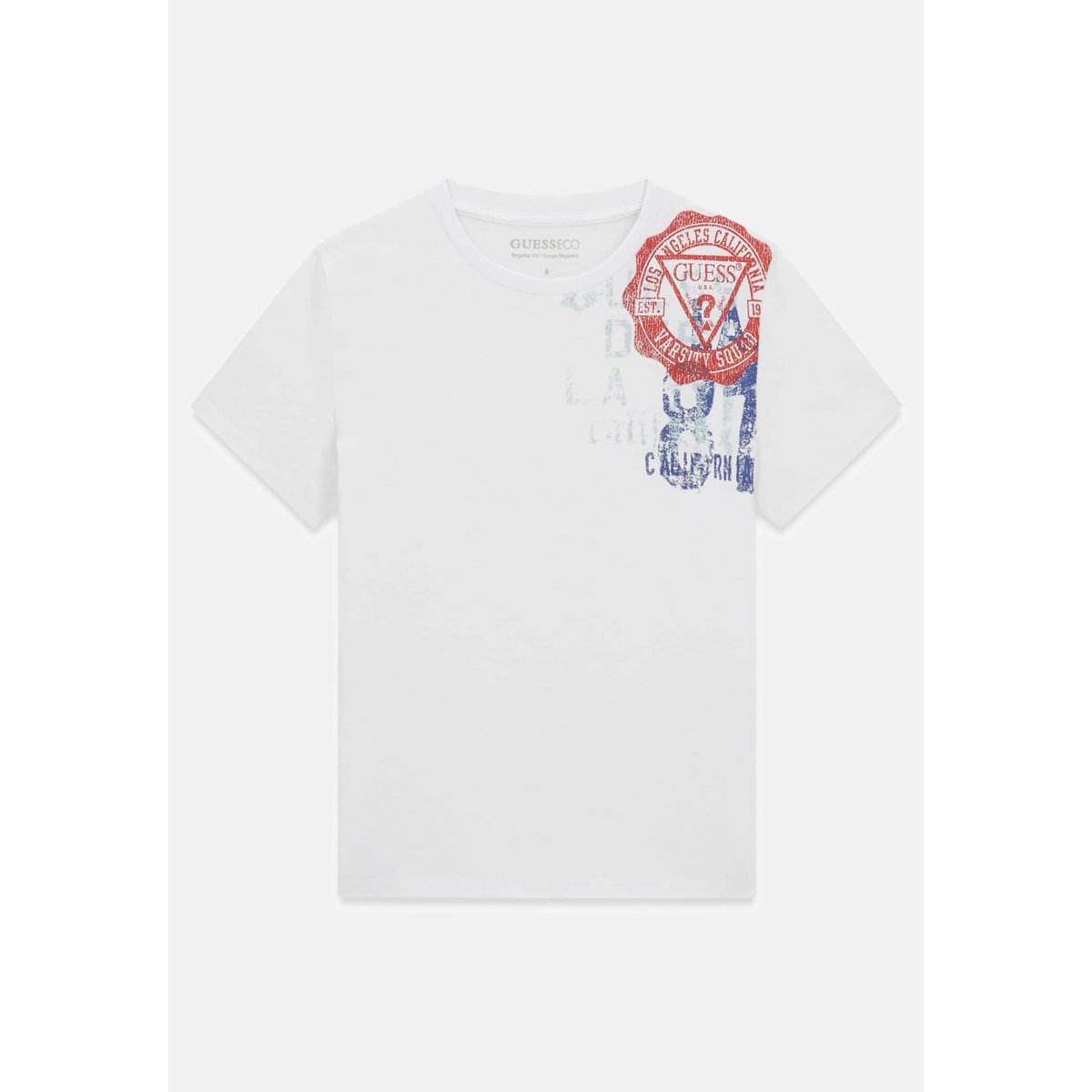 T-Shirt Avec Logo blanc, GUESS KIDS