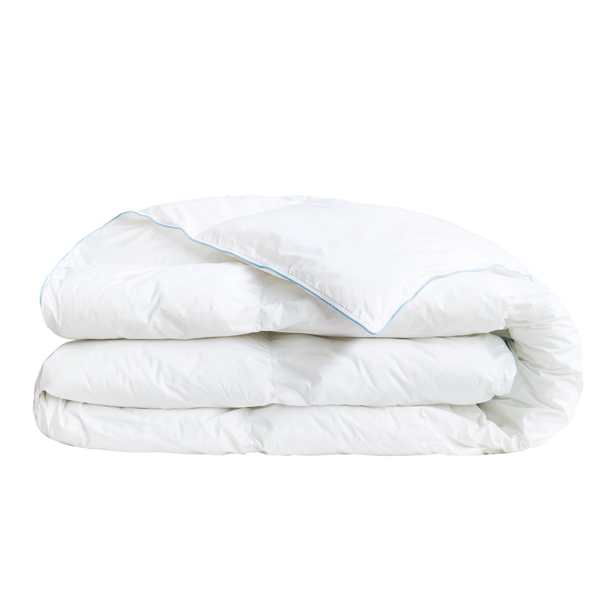 Couette TEMPEREE Toucher Duvet - Coton - Violette blanc, WAKE ME GREEN