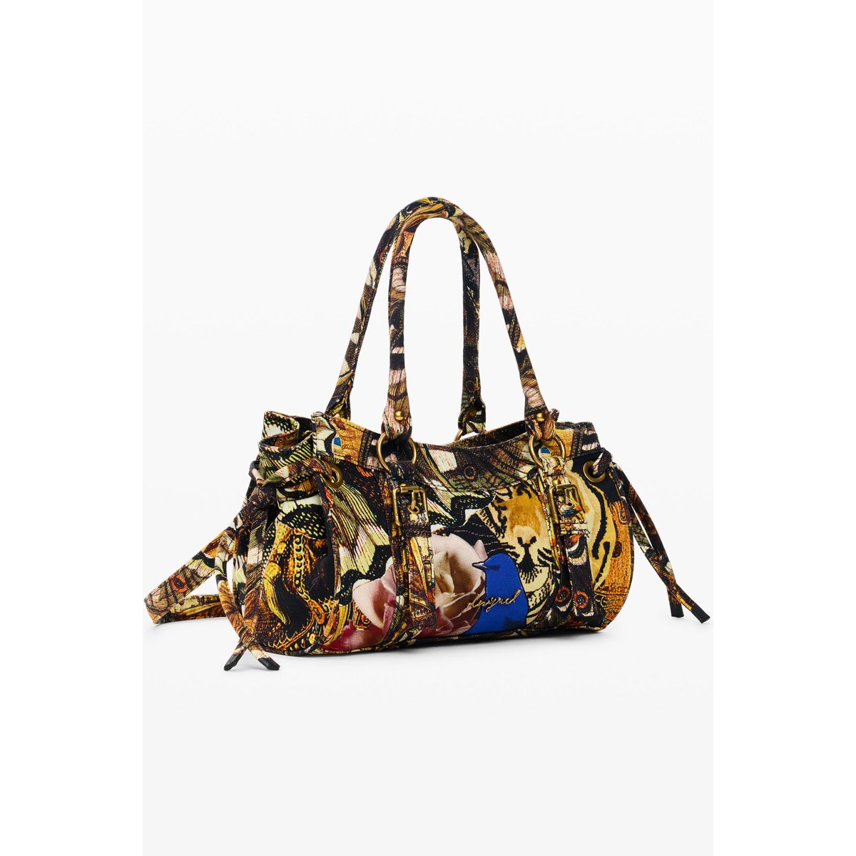 sac imprimé medium M C Lacroix marron, DESIGUAL