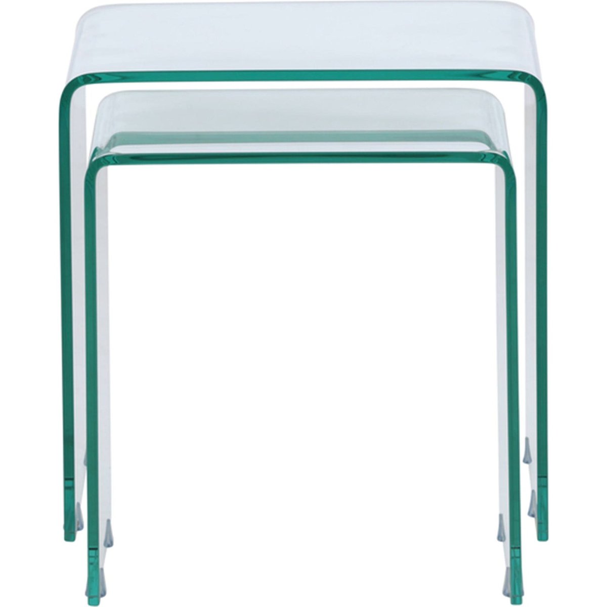 Set de tables basses AVARATIVE transparent verre, RECOLLECTION