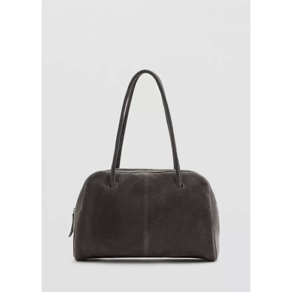 Sac bowling cuir gris, MANGO TEEN