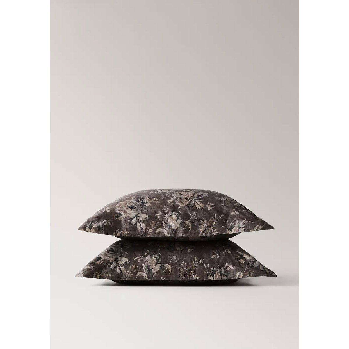 Taie d’oreiller 100 % coton 60x60 cm marron, MANGO HOME