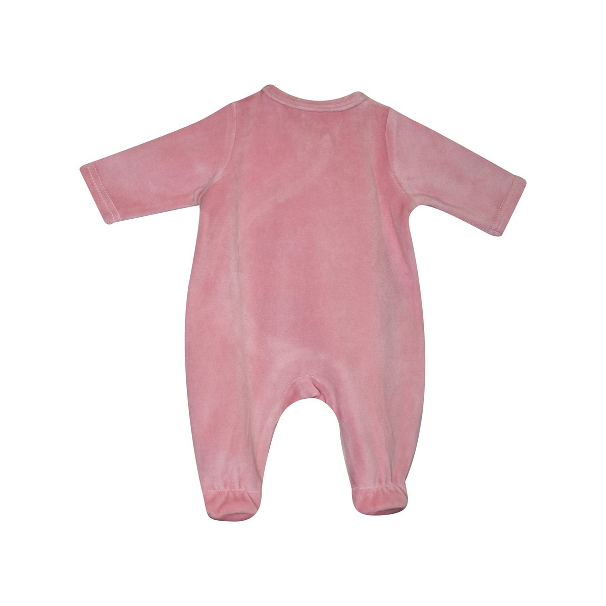 Trousseau naissance velours rase francia rose, SUCRE D'ORGE