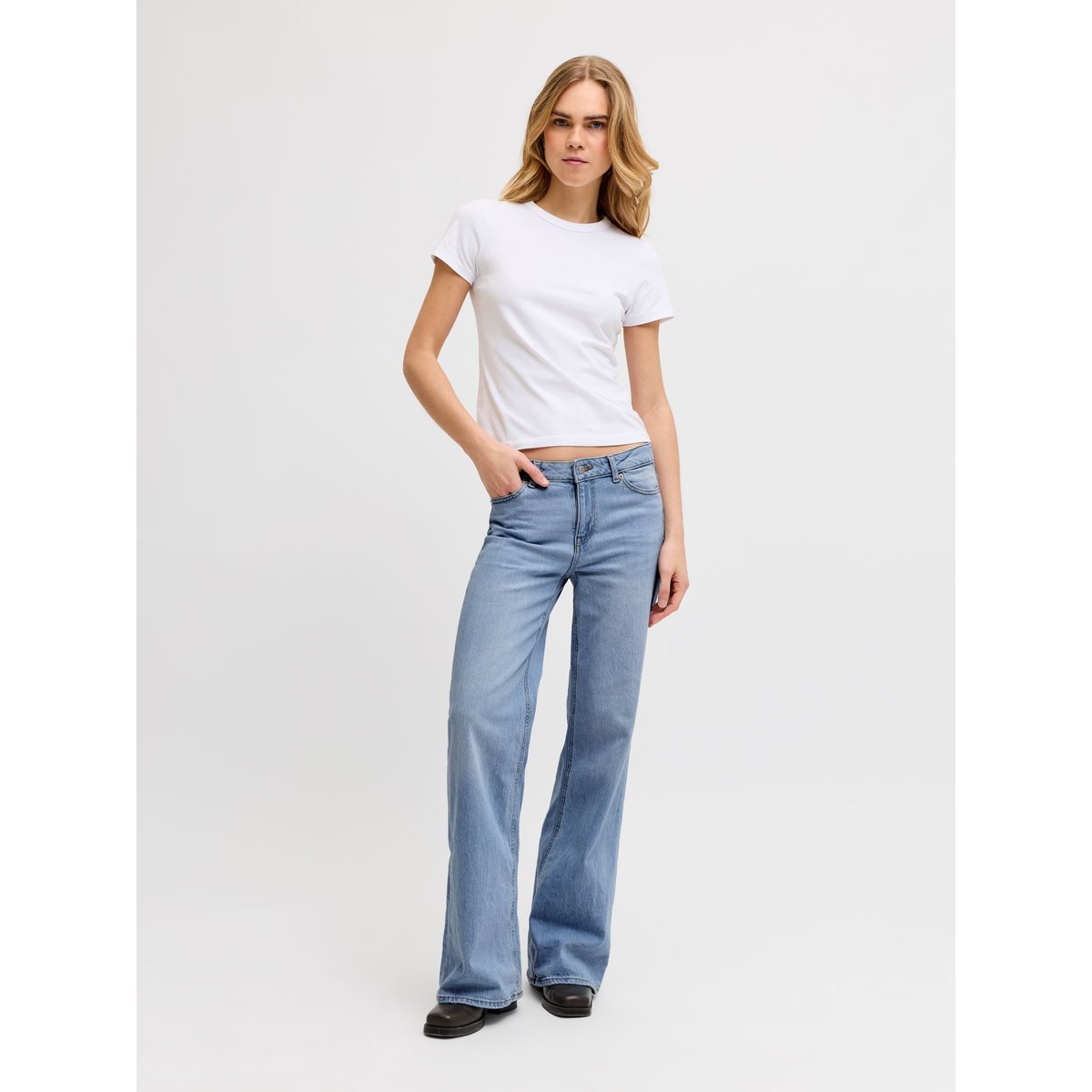 Jean Coupe Évasée light blue denim, JJXX