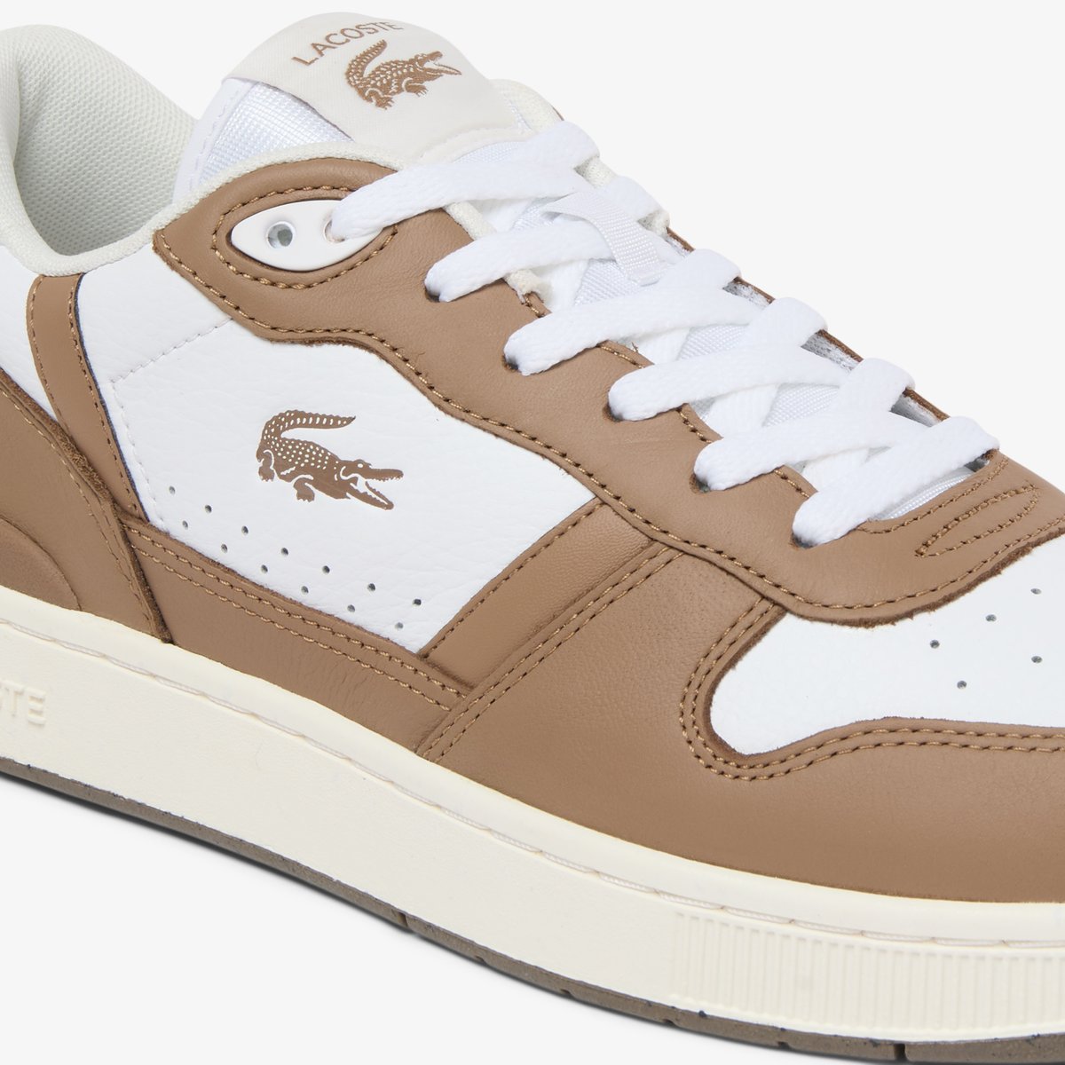 Sneakers T-Clip Set homme en cuir blanc-385, LACOSTE