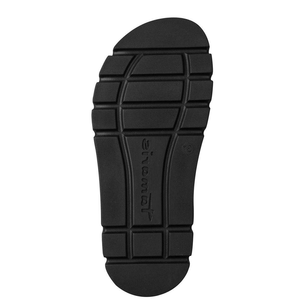 Sandale à talon en boucle noir, TAMARIS