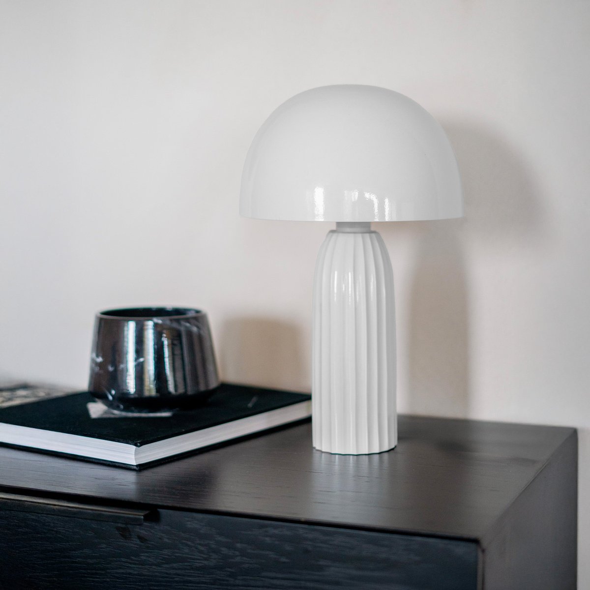 Lampe en métal - JOY blanc, MAISON PAVANE