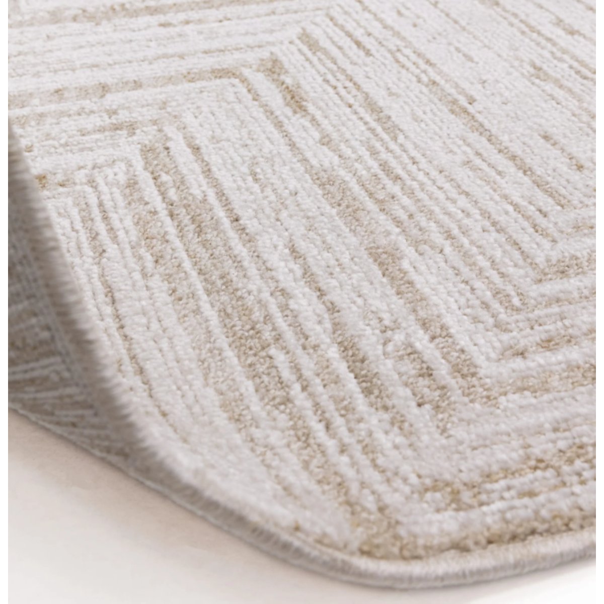 Tapis tissé plat moderne MANDO beige, NOVATREND