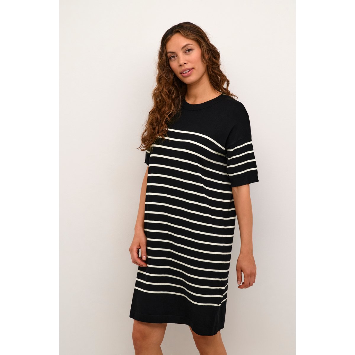 Dress bleu midnight turtledove stripe, KAFFE