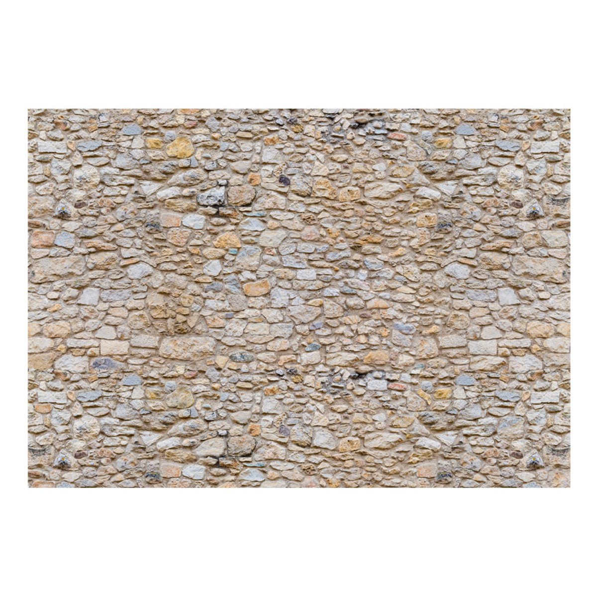 Papier peint intissé panoramique Pebbles beige, EDEN